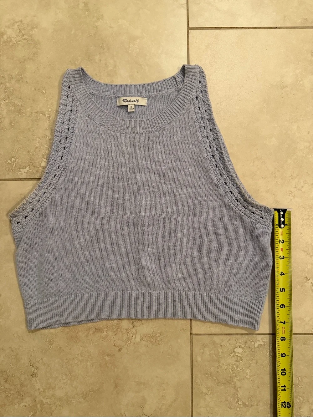 Madewell Lavender Knit Cropped Tank - Picture 6 of 8